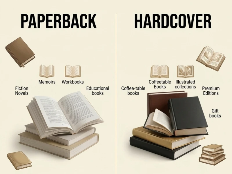 hardcover vs paperback book hardcover vs paperback book